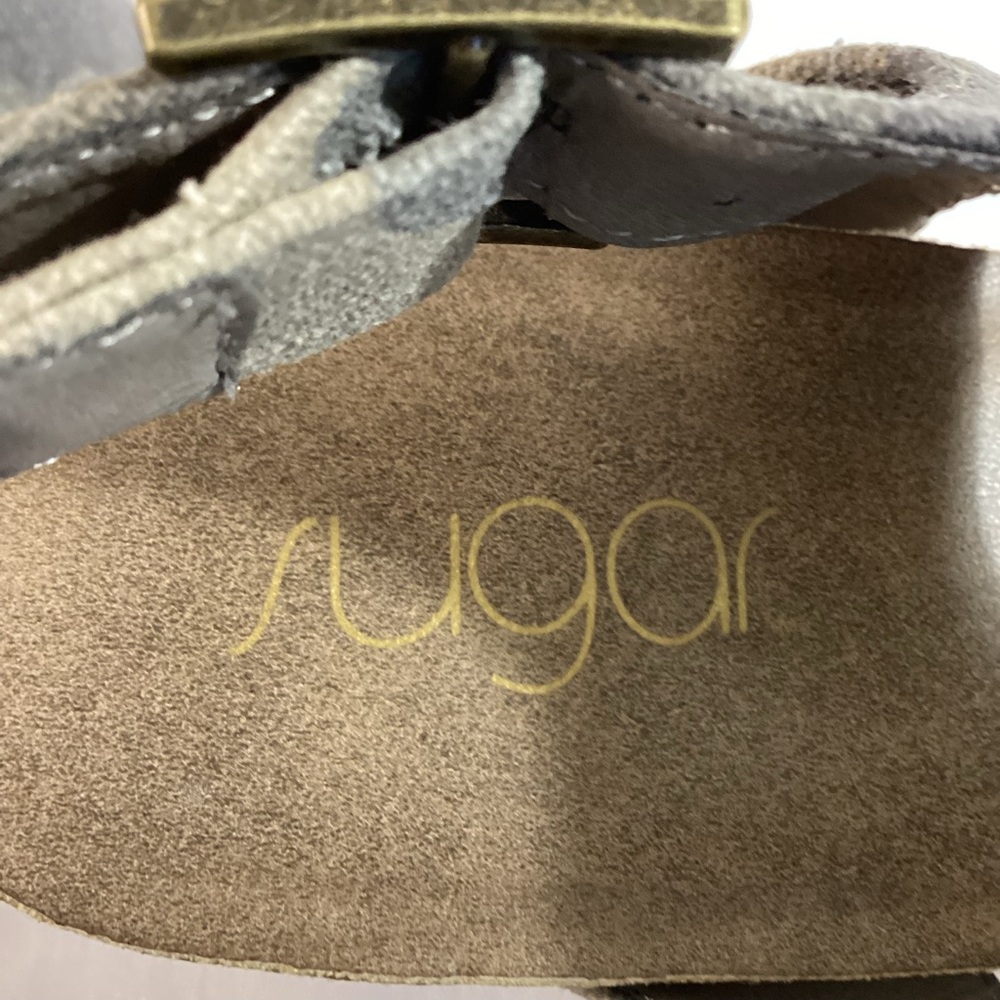 Sugar Camo Fabric Cork Platform Sandals Size 8 - Picture 13 of 15